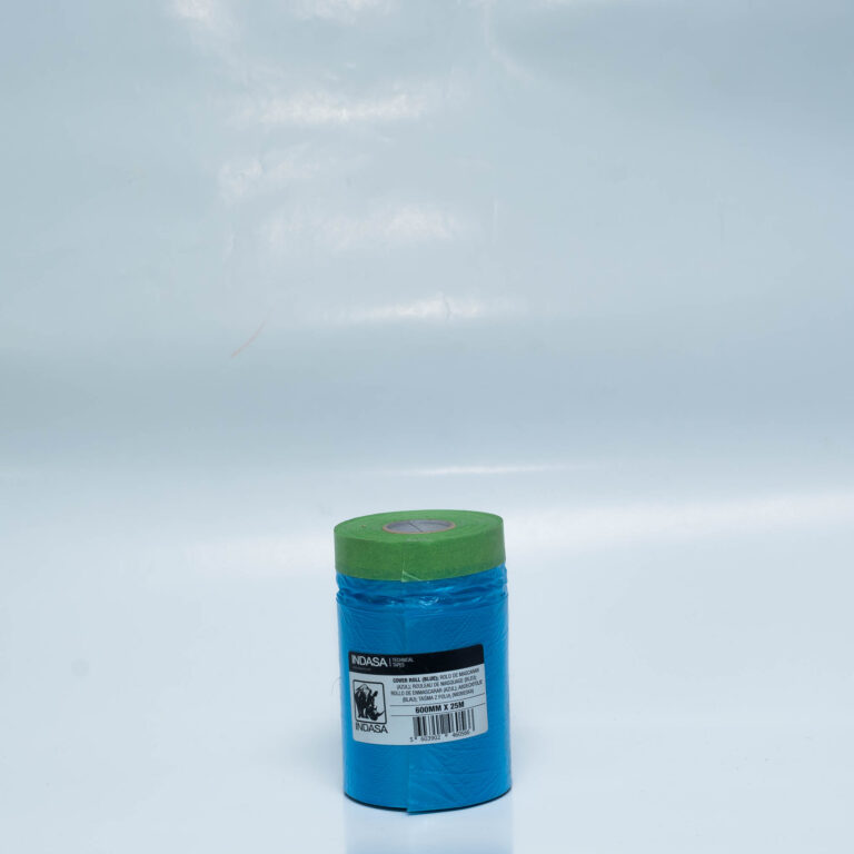 INDASA Folia Maskująca z taśmą Lakierniczą Cover Roll Niebieska 600mm x 25mm