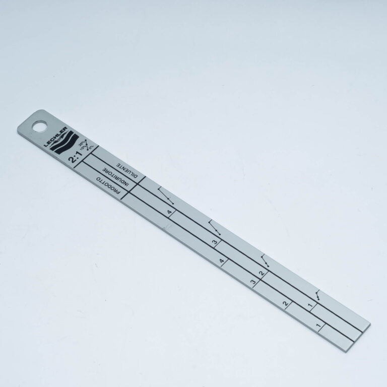LECHLER Aluminiowa listwa skalowana do mieszania produktów 2:1 3:1 mała