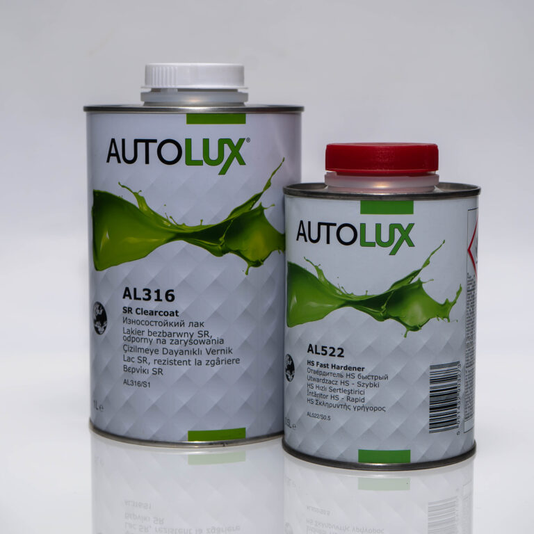 AUTOLUX AL316 Lakier bezbarwny SR 1l + AL522 Utwardzacz HS 0,5l