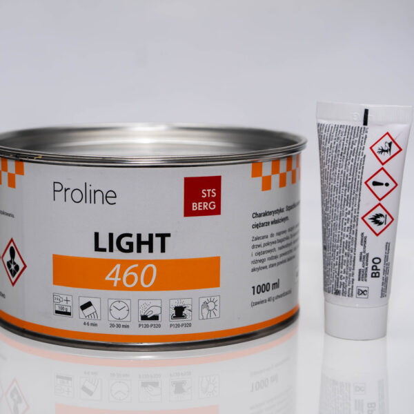 STS BERG Proline Light 460 Szpachla uniwersalna 1000 ml + utwardzacz